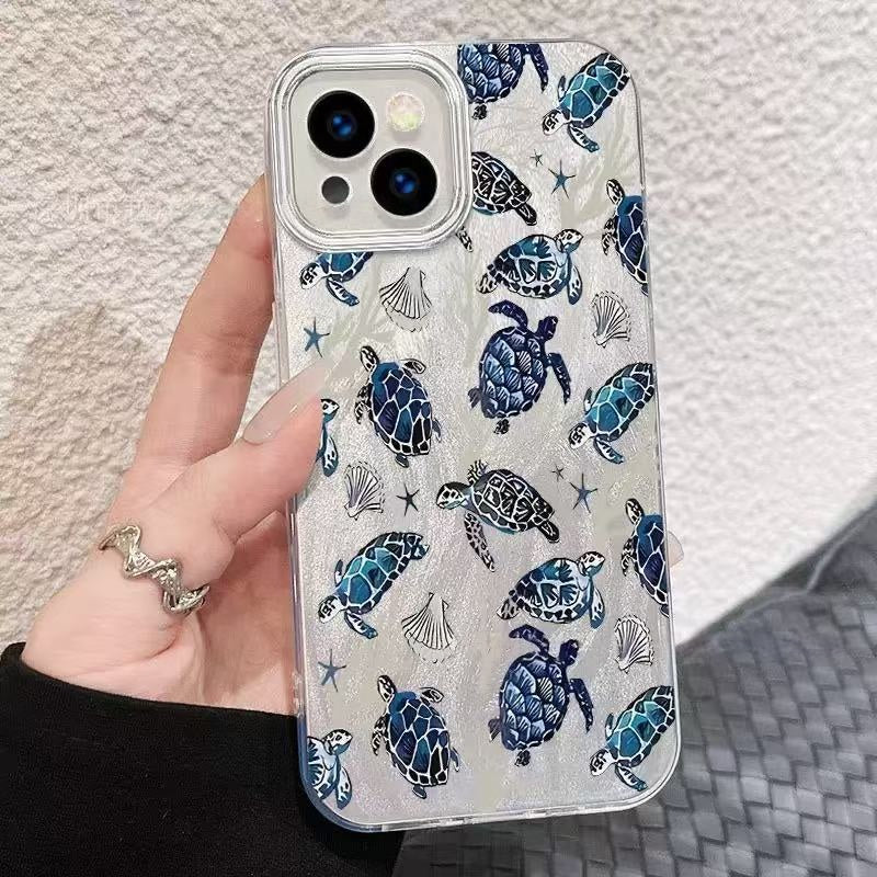 Ocean Shell Starfish Hard Case Cover for iPhone Series