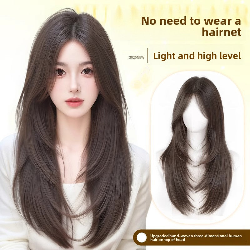 High-quality straight hair extensions