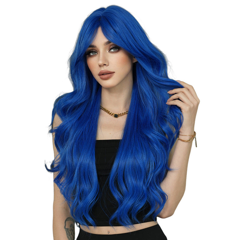 Long Curly Synthetic Wig with Adjustable Strains
