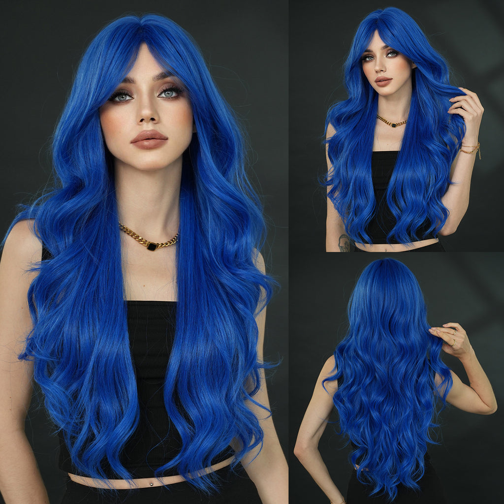 Long Curly Synthetic Wig with Adjustable Strains