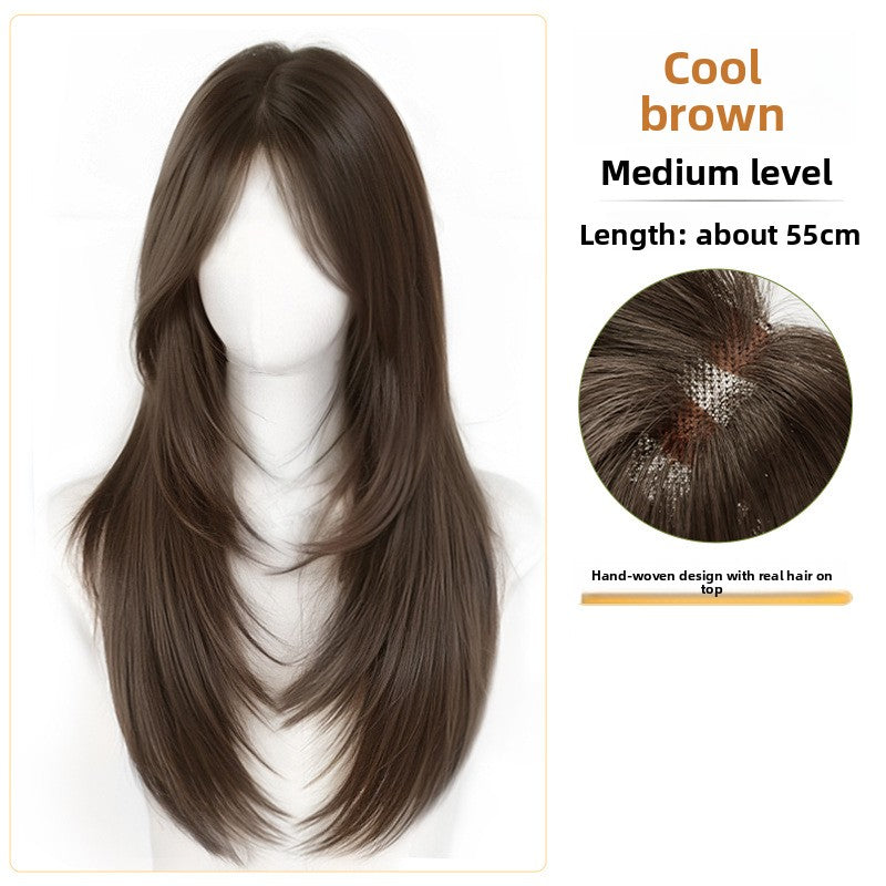 High-quality straight hair extensions
