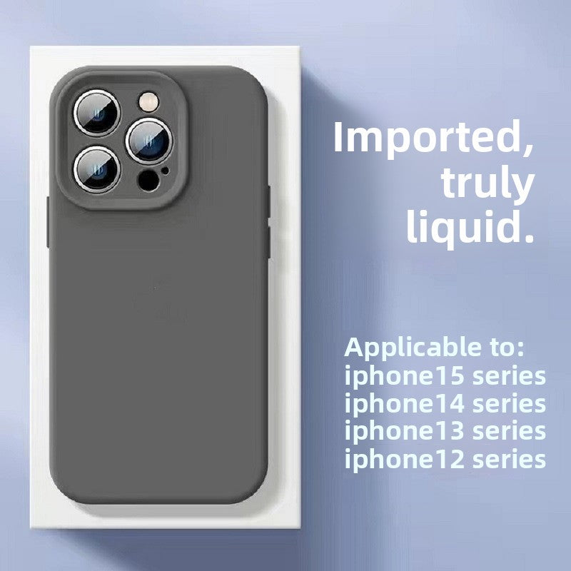 Liquid Silicone Full-Cover Protective Case for iPhone