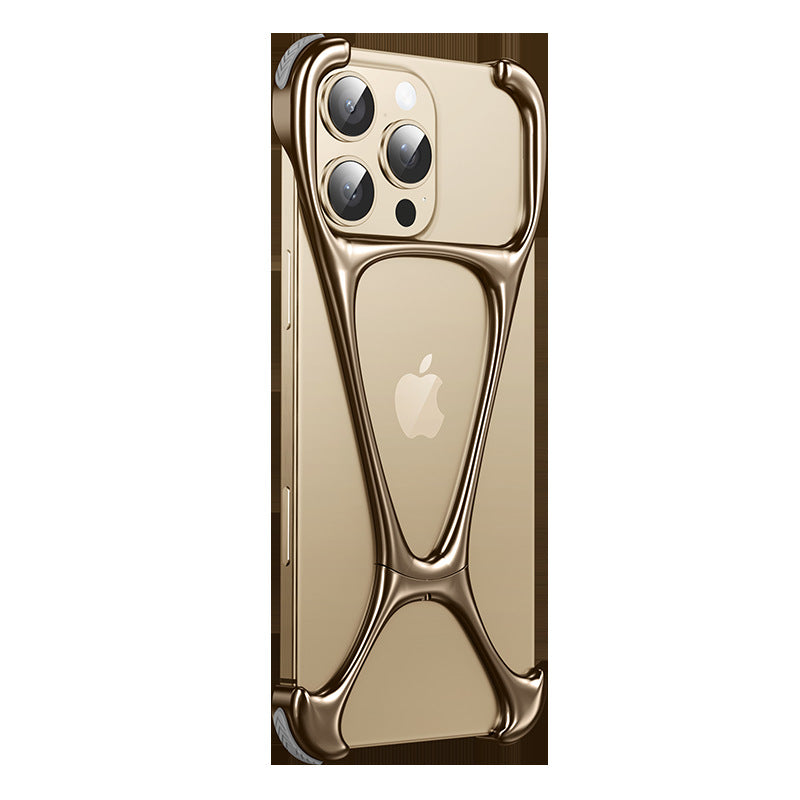 Frameless Zinc Alloy iPhone 16 Phone Case Anti-Fall Protective Cover