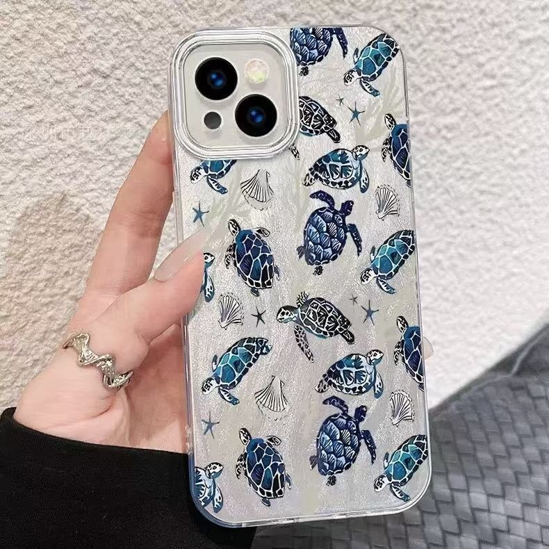 Ocean Shell Starfish Hard Case Cover for iPhone Series