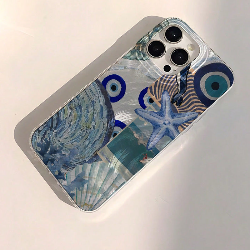 Ocean Shell Starfish Hard Case Cover for iPhone Series