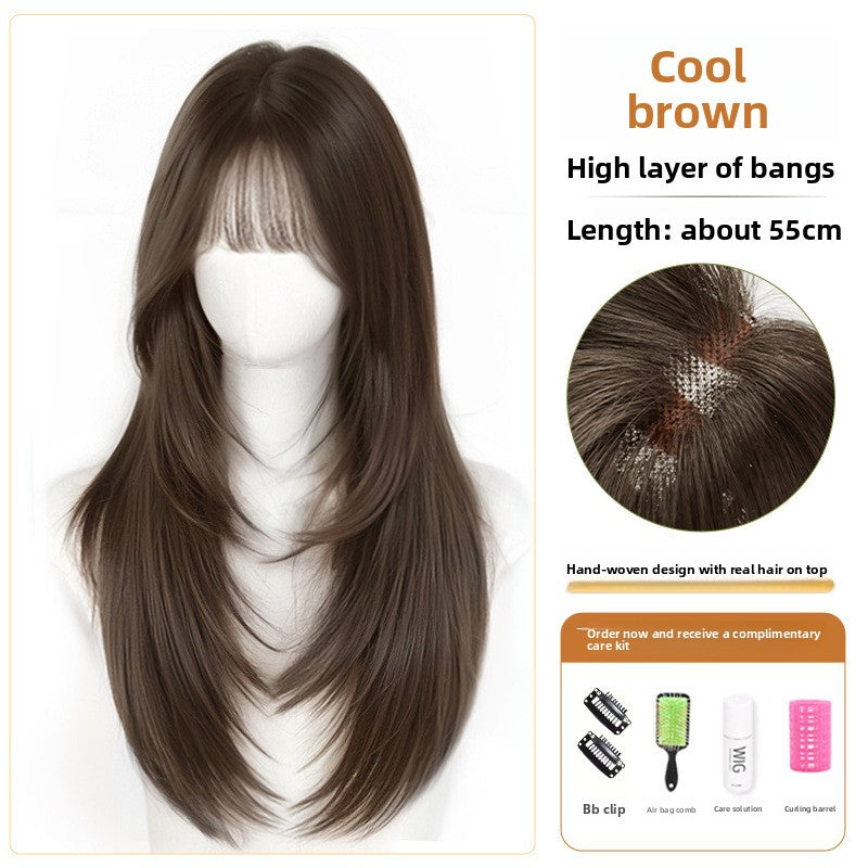 High-quality straight hair extensions